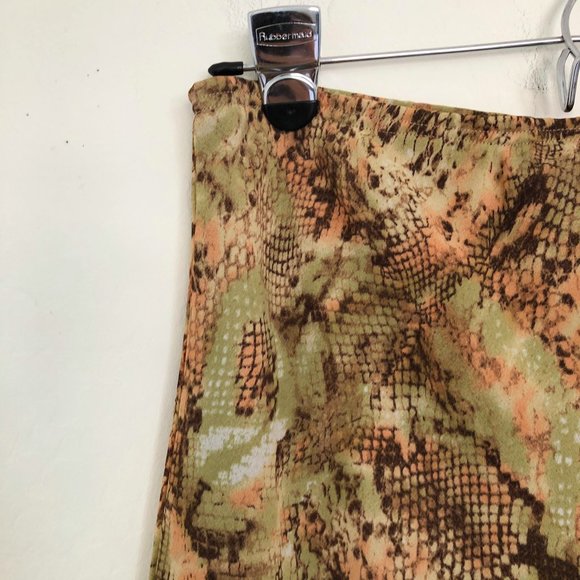 Vintage Robert Louis Snake Skin Print Skirt Set - Picture 6 of 7